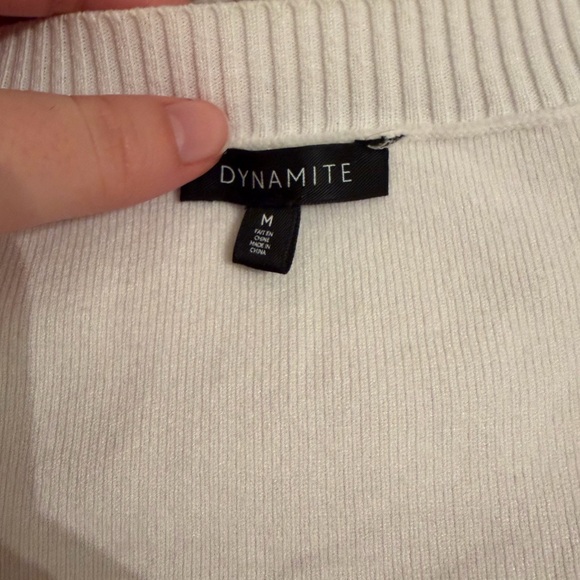 Dynamite Ivory Knit Top - Picture 2 of 2